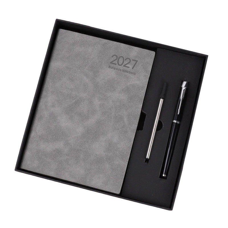 📅 2027 A5 Daily Planner with PU Leather Cover and 320 Pages ✨