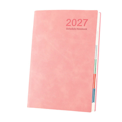 📅 2027 A5 Daily Planner with PU Leather Cover and 320 Pages ✨