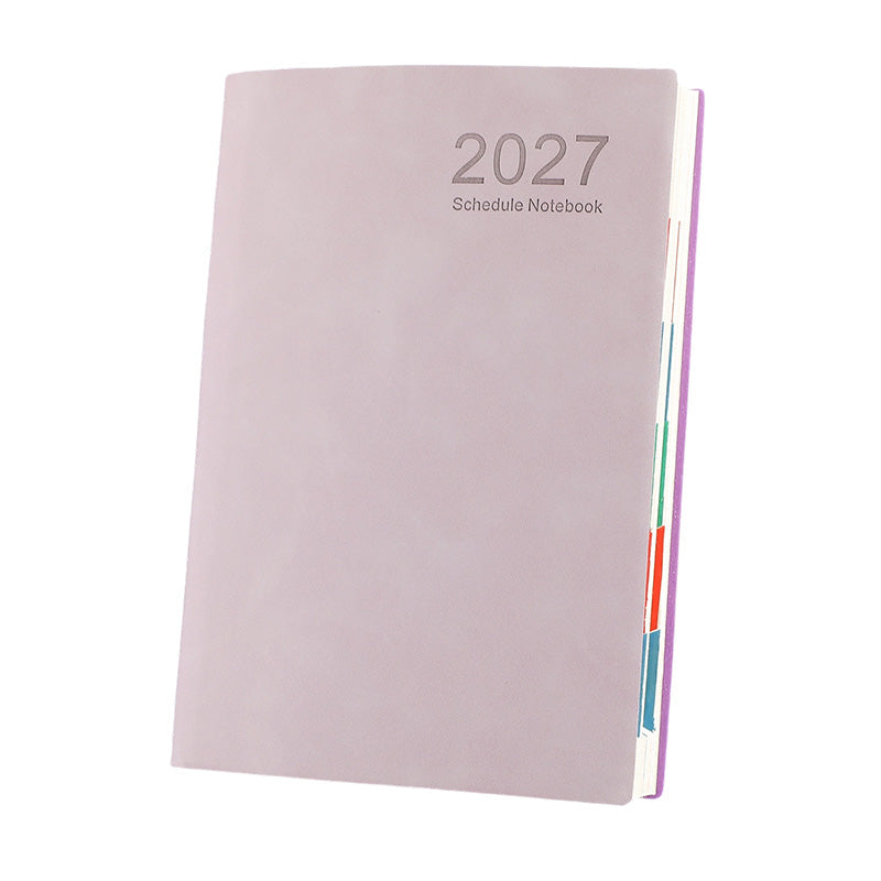 📅 2027 A5 Daily Planner with PU Leather Cover and 320 Pages ✨
