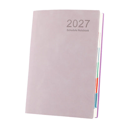 📅 2027 A5 Daily Planner with PU Leather Cover and 320 Pages ✨