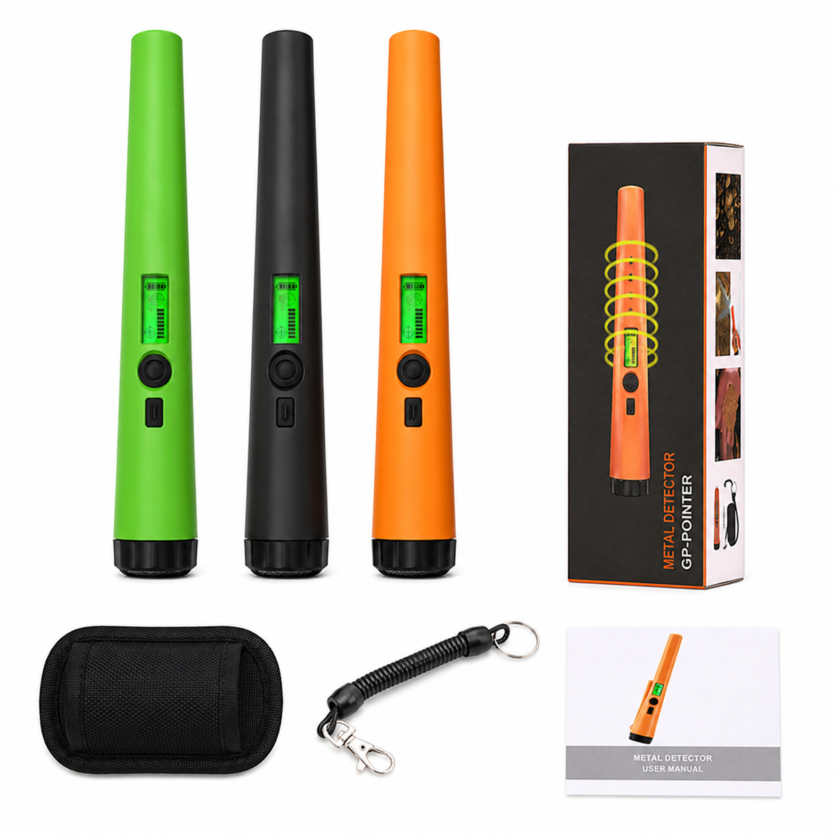 🔍 Handheld Waterproof Metal Detector Pinpointer - 360° Side Scan Gold Digger 🪙