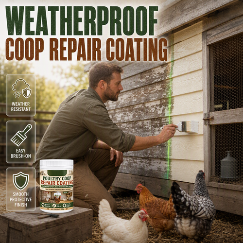 🐔 Poultry Coop Repair Coating – Waterproof Wood Protection 🪵