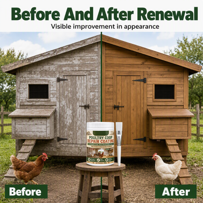 🐔 Poultry Coop Repair Coating – Waterproof Wood Protection 🪵