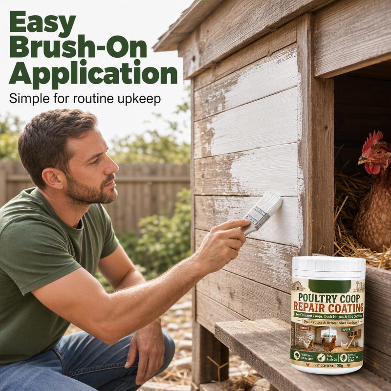 🐔 Poultry Coop Repair Coating – Waterproof Wood Protection 🪵