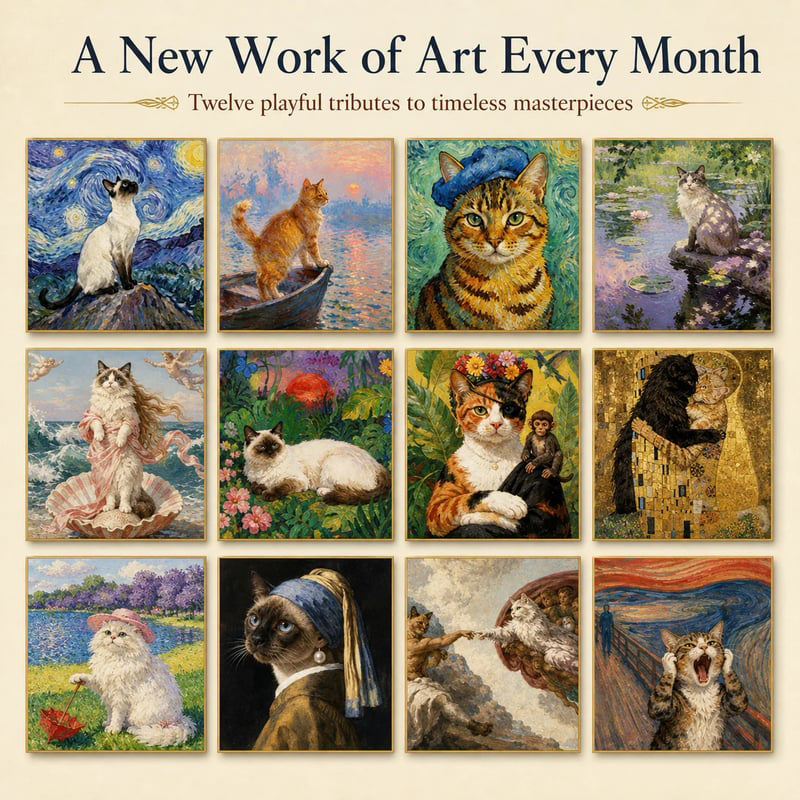 🐱 2027 Funny Cat Calendar – Meme-Inspired Wall Planner