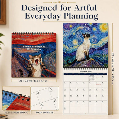 🐱 2027 Funny Cat Calendar – Meme-Inspired Wall Planner