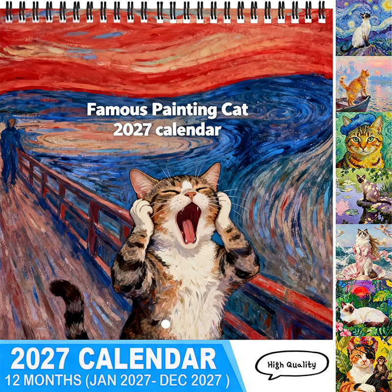 🐱 2027 Funny Cat Calendar – Meme-Inspired Wall Planner
