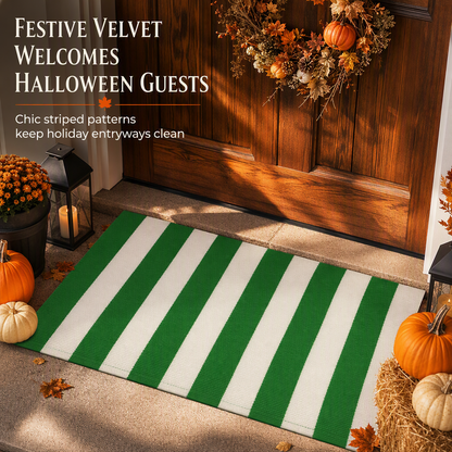 🏡 Striped Non-Slip Door Mat – Durable Low-Profile Welcome Mat