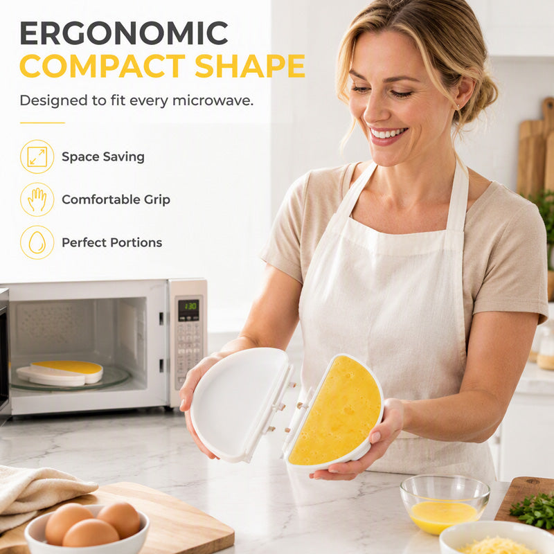 🍳 2-in-1 Microwave Omelet Maker & Egg Cooker – Quick Breakfast Tool