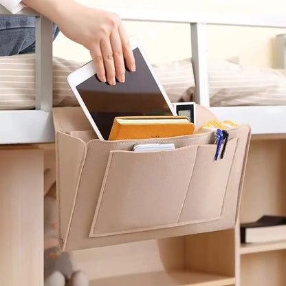 🛏️ Bedside Storage Organizer – Hanging Bed & Sofa Pocket