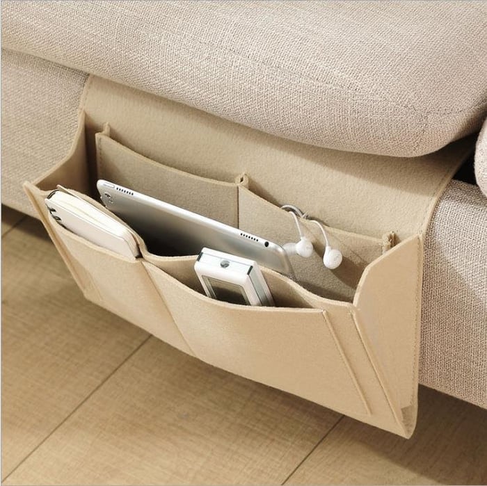 🛏️ Bedside Storage Organizer – Hanging Bed & Sofa Pocket