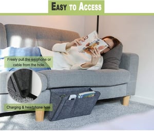 🛏️ Bedside Storage Organizer – Hanging Bed & Sofa Pocket