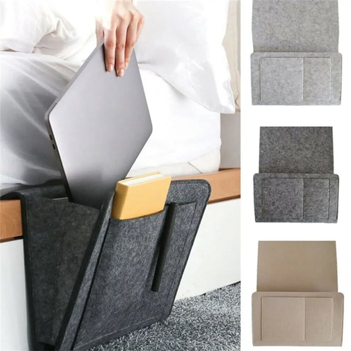 🛏️ Bedside Storage Organizer – Hanging Bed & Sofa Pocket