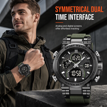⌚ Tactical Dual-Display Rugged Watch - 50M Waterproof Military Sports Watch ⚡