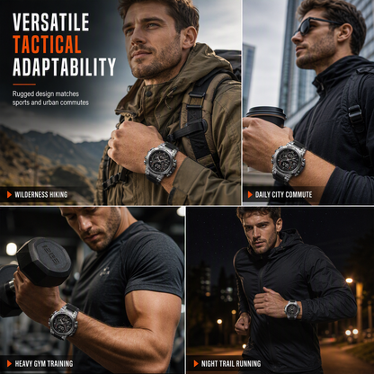 ⌚ Tactical Dual-Display Rugged Watch - 50M Waterproof Military Sports Watch ⚡