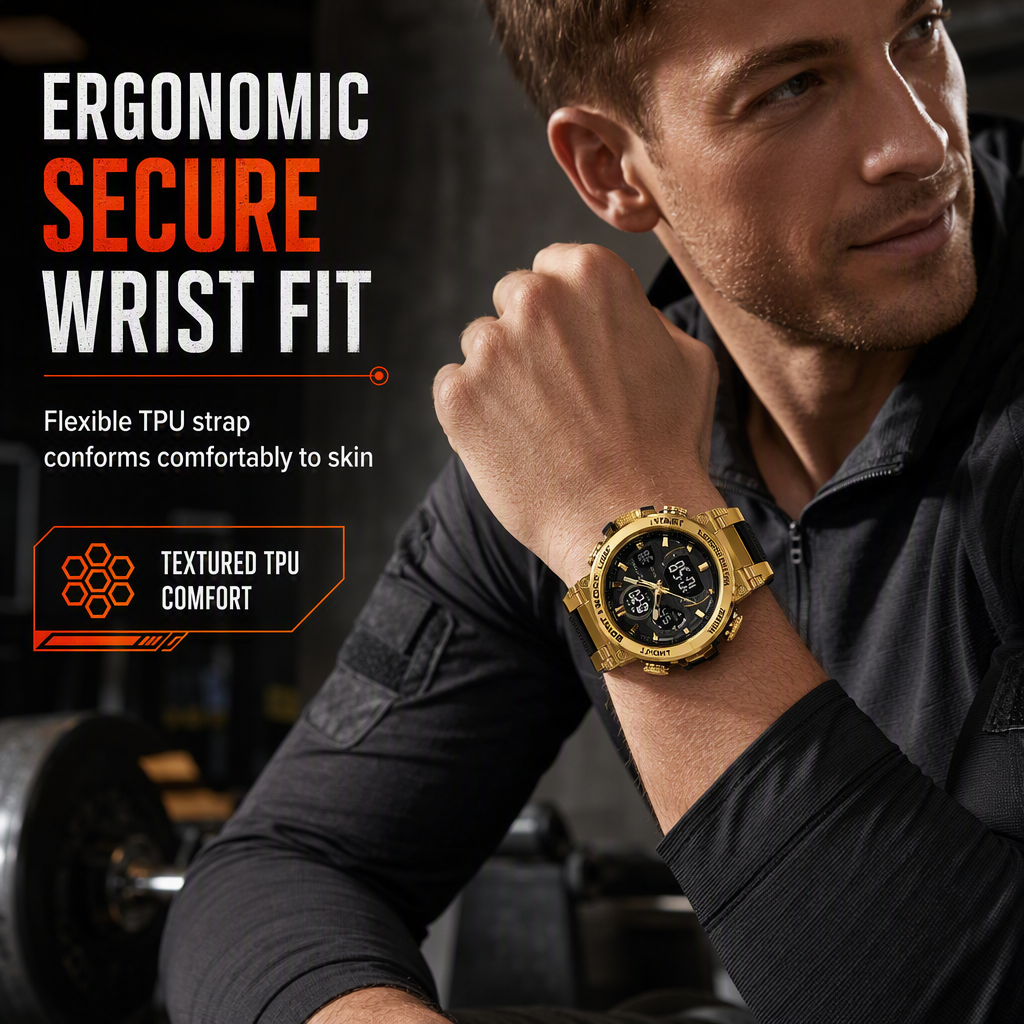 ⌚ Tactical Dual-Display Rugged Watch - 50M Waterproof Military Sports Watch ⚡