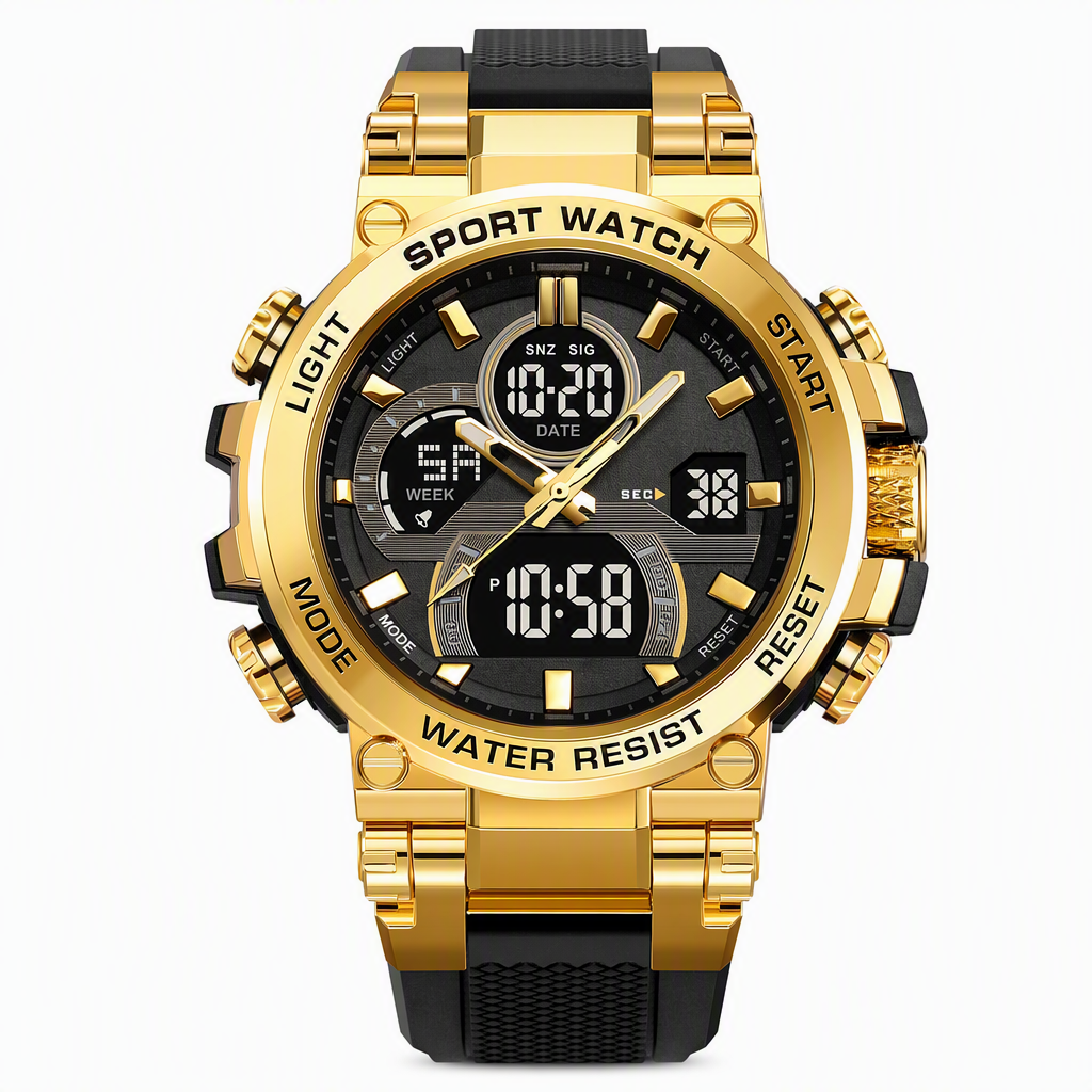 ⌚ Tactical Dual-Display Rugged Watch - 50M Waterproof Military Sports Watch ⚡