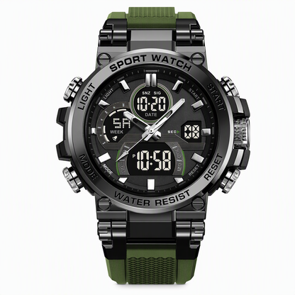 ⌚ Tactical Dual-Display Rugged Watch - 50M Waterproof Military Sports Watch ⚡