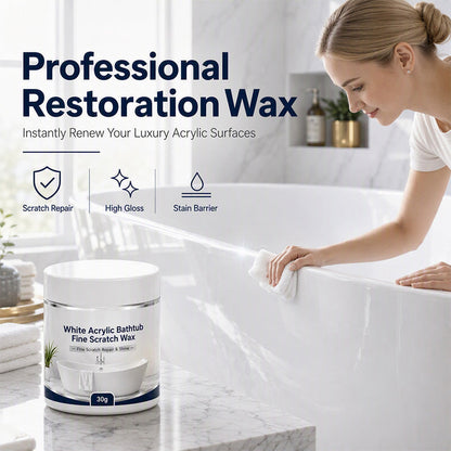 🛁 Bathtub Scratch Repair Wax – White Acrylic Surface Touch-Up Kit