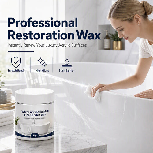 🛁 Bathtub Scratch Repair Wax – White Acrylic Surface Touch-Up Kit