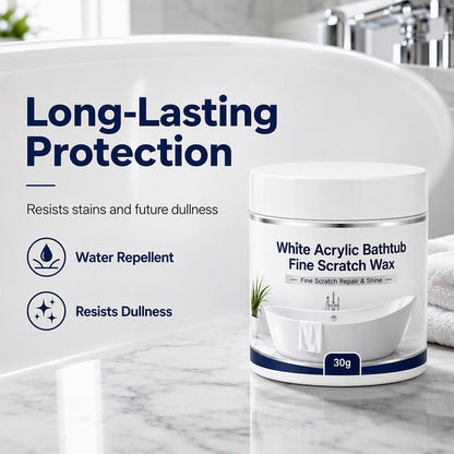 🛁 Bathtub Scratch Repair Wax – White Acrylic Surface Touch-Up Kit