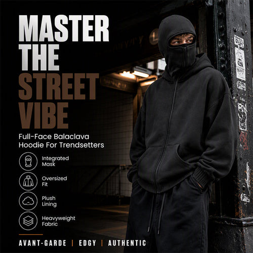 Unisex's Zip-Up Double-Hooded Sweatshirt