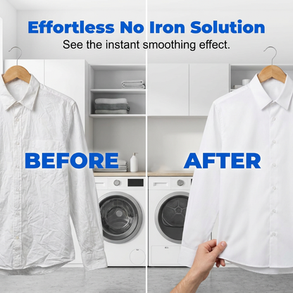 👔 Instant Wrinkle Releaser Spray - Travel Size No Iron Fabric Refresher 100ml ✈️