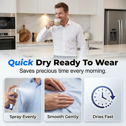 👔 Instant Wrinkle Releaser Spray - Travel Size No Iron Fabric Refresher 100ml ✈️