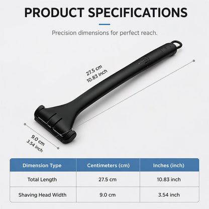 🪒 Foldable Back Hair Shaver – Long Handle Manual Body Groomer
