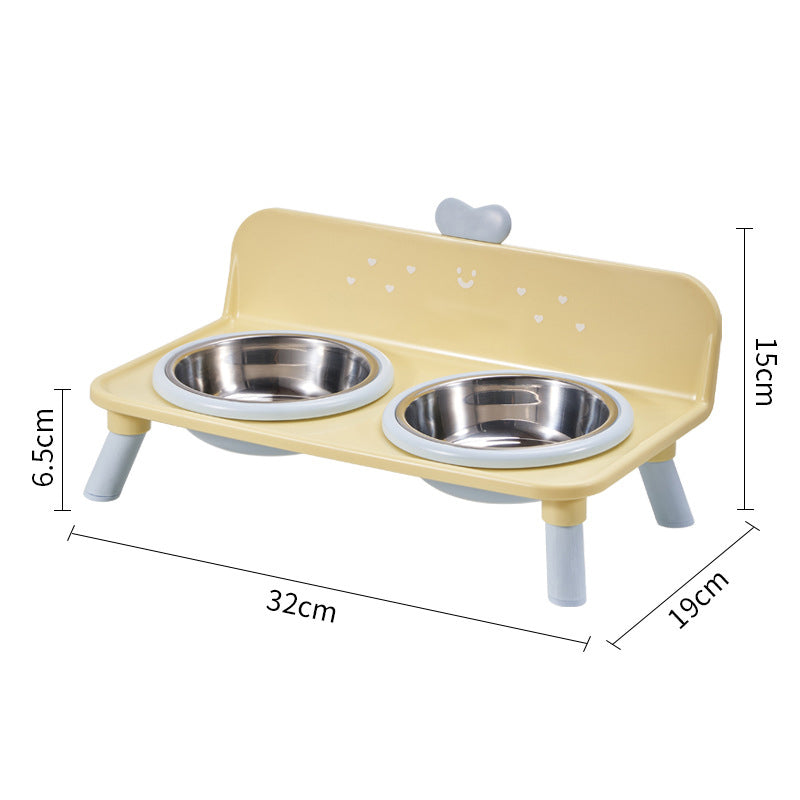 🐾 Elevated Detachable Pet Double Bowls Ergonomic Neck Care Feeder 🥣