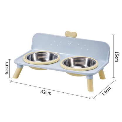 🐾 Elevated Detachable Pet Double Bowls Ergonomic Neck Care Feeder 🥣