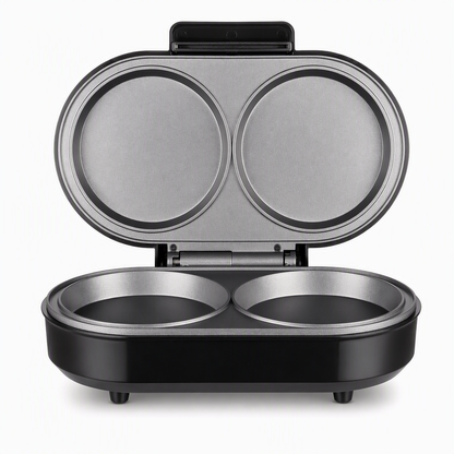 🍳 Smart Dual Breakfast Maker - Double Cooking Non-Stick Burger & Egg Press ⚡