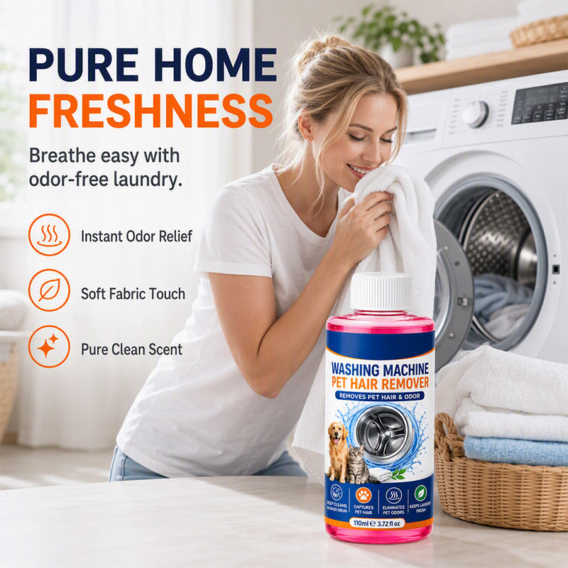 🐾 Pet Hair Laundry & Washer Cleaner – 110ML Formula 🧺