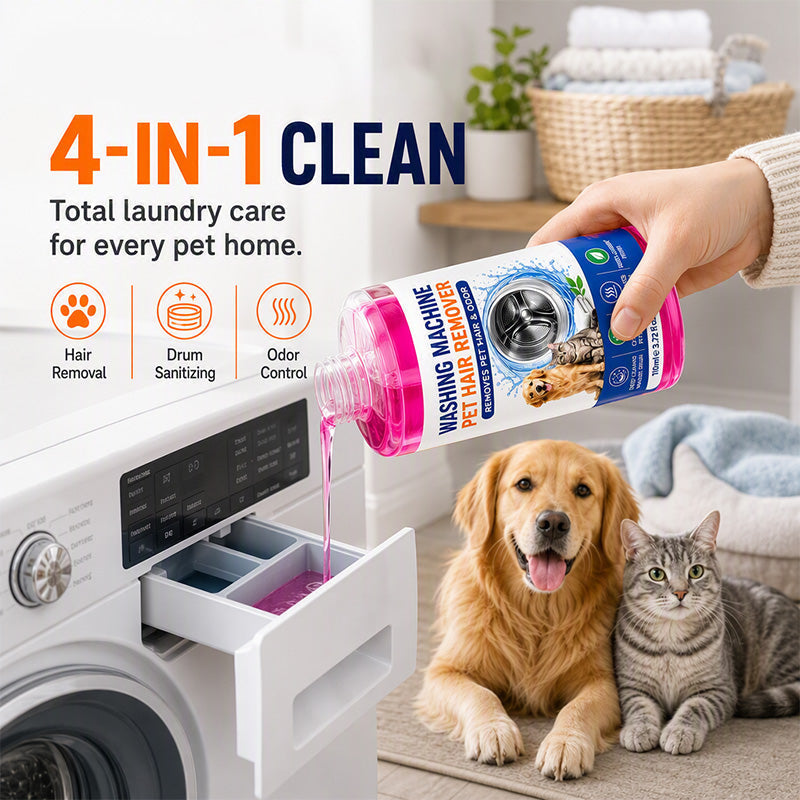 🐾 Pet Hair Laundry & Washer Cleaner – 110ML Formula 🧺