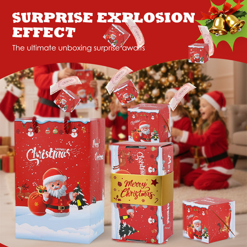 🎁 Christmas Surprise Pop-Up Explosion Gift Box - Holiday Money & Gift Box 🎄
