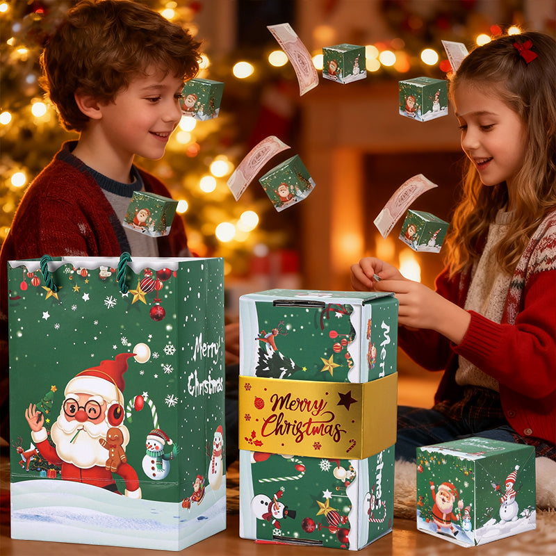 🎁 Christmas Surprise Pop-Up Explosion Gift Box - Holiday Money & Gift Box 🎄