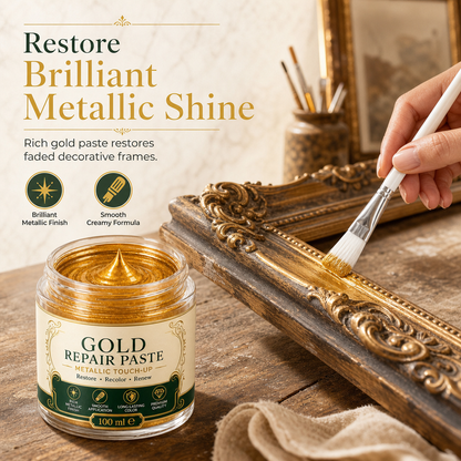 ✨ Gold Metallic Refinishing Repair Paste - Home Decor Restoration Kit 🎨