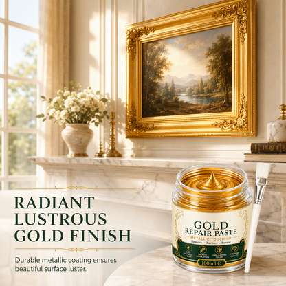 ✨ Gold Metallic Refinishing Repair Paste - Home Decor Restoration Kit 🎨