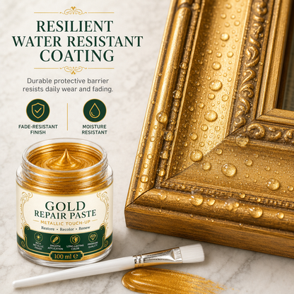 ✨ Gold Metallic Refinishing Repair Paste - Home Decor Restoration Kit 🎨