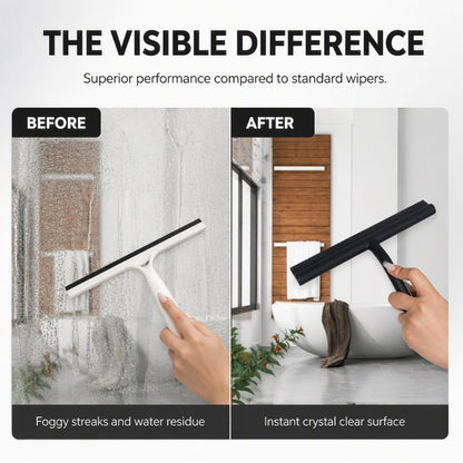 🧼 Silicone Shower Squeegee with Hook – Glass & Bathroom Cleaner ✨