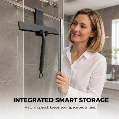 🧼 Silicone Shower Squeegee with Hook – Glass & Bathroom Cleaner ✨
