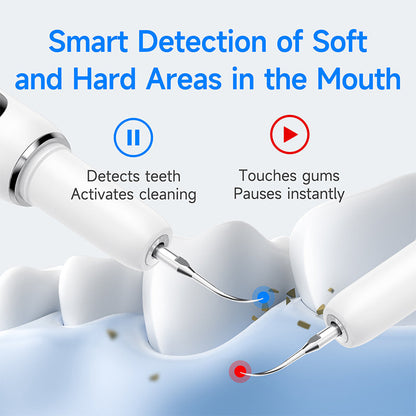 🦷 T6 Ultrasonic Teeth Cleaner – 5-Mode Tartar & Plaque Removal Kit ✨