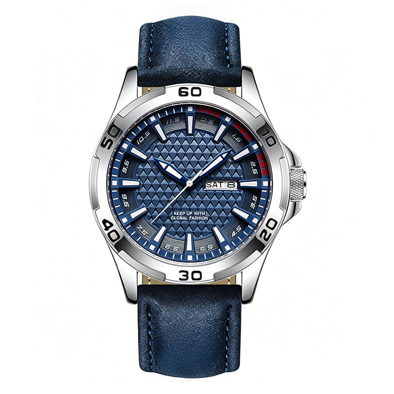 ⌚ Luminous 30M Sports Wristwatch - Geometric Dial Quartz Men's Watch ⚡