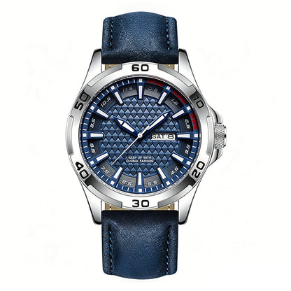 ⌚ Luminous 30M Sports Wristwatch - Geometric Dial Quartz Men's Watch ⚡