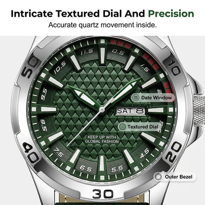⌚ Luminous 30M Sports Wristwatch - Geometric Dial Quartz Men's Watch ⚡