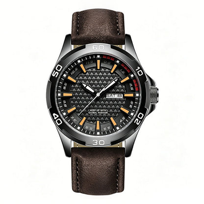 ⌚ Luminous 30M Sports Wristwatch - Geometric Dial Quartz Men's Watch ⚡