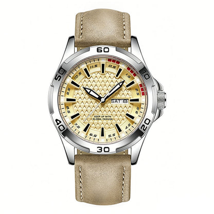 ⌚ Luminous 30M Sports Wristwatch - Geometric Dial Quartz Men's Watch ⚡