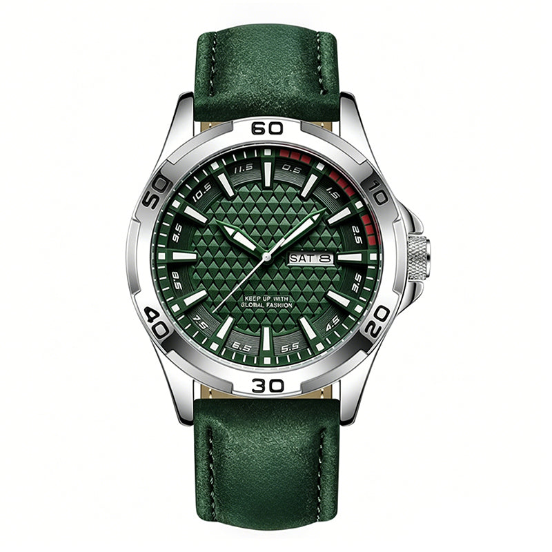 ⌚ Luminous 30M Sports Wristwatch - Geometric Dial Quartz Men's Watch ⚡