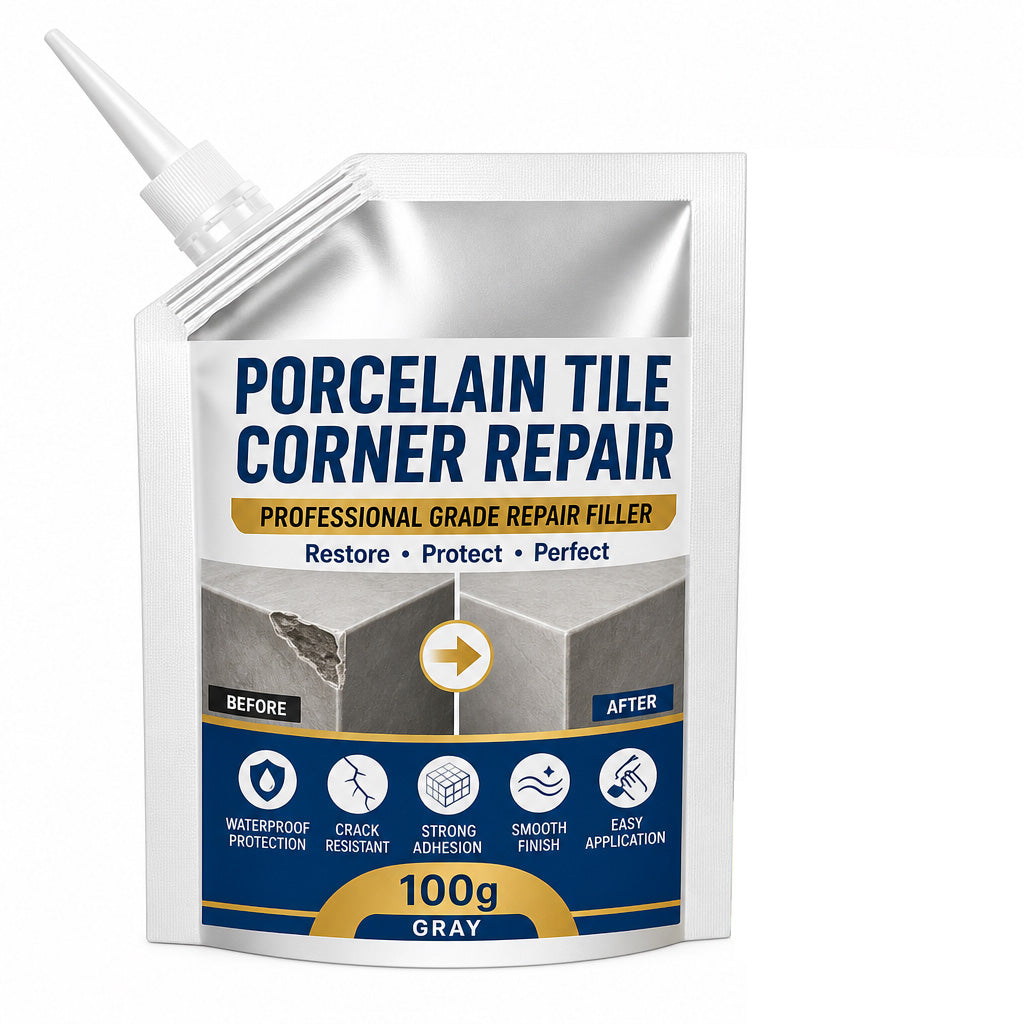 🧱 Waterproof Tile & Stone Corner Repair Filler – Outdoor Step Restoration Kit 🛠️