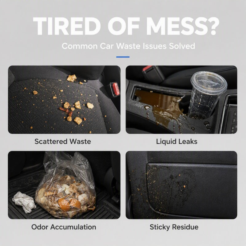 🚗 Self-Standing Car Trash Bags – Adhesive, Leak-Resistant Design ✨